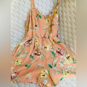 Peach romper